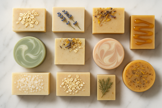 variety of soaps from handmade luxuries