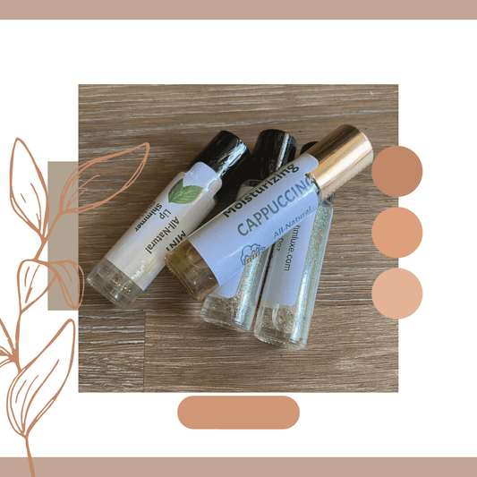 Cherry Bomb Lip Slickies Set - 4 Vegan Moisturizing Lip Oils + Scrub