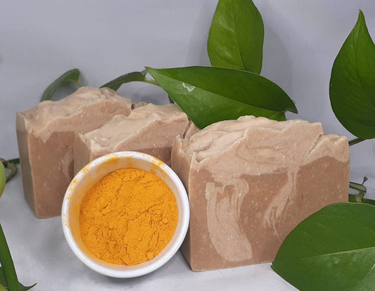 Oatmeal + Turmeric Soap - Golden Anti-Inflammatory Bar for Eczema