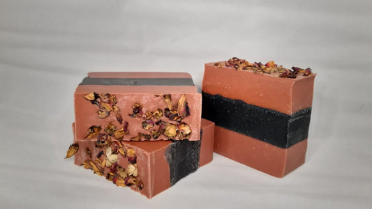 Rose-Coal Soap - Luxurious Detox for Eczema & Acne-Prone Skin