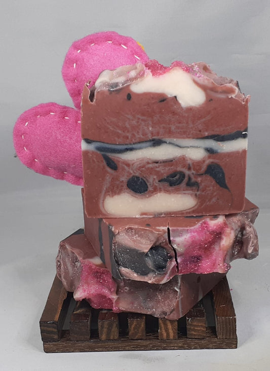 Spellbound Soap - Enchanting Rose Clay & Charcoal Detox Bar for Dry Skin