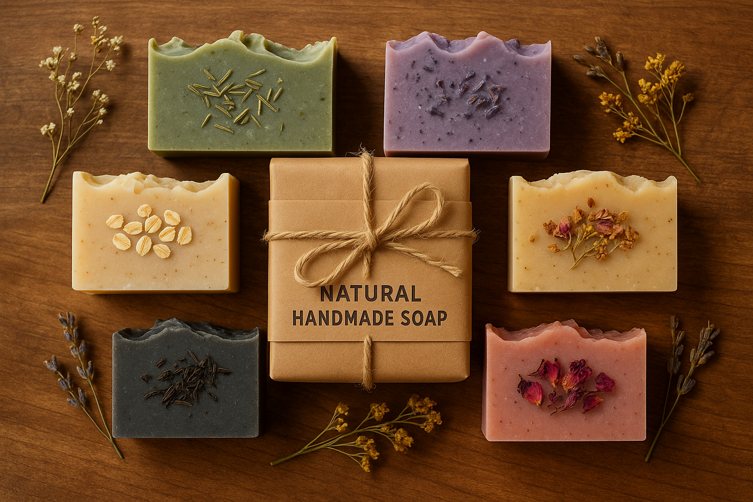 6 natural soap pack