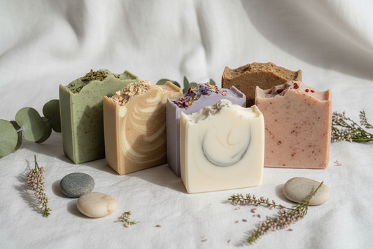 6 natural soaps bundle