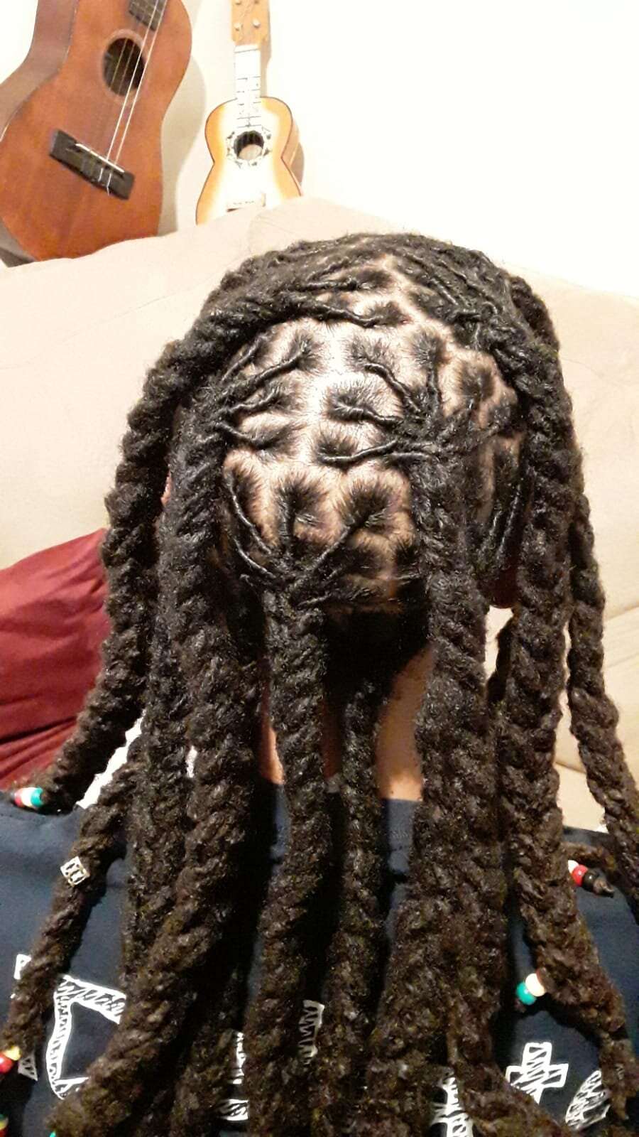 Moisturizing Hair Butter and Hair Milk modeled by user